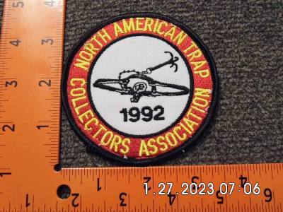 North America Trap Collectors Association 1992 Patch